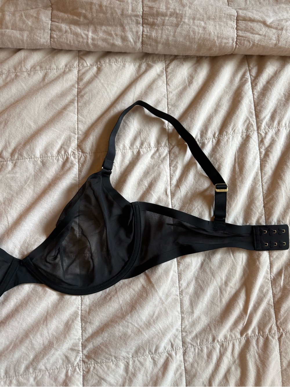 CUUP Black Sheer Underwire Bra - 36E